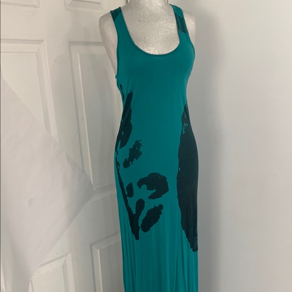 Monroe Maxi Dress size small green and black